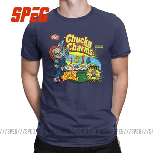 Chucky Charms Play Childs Doll T-Shirts Men Novelty Cotton Tee Shirt Round Collar Short Sleeve T Shirts Summer Tops
