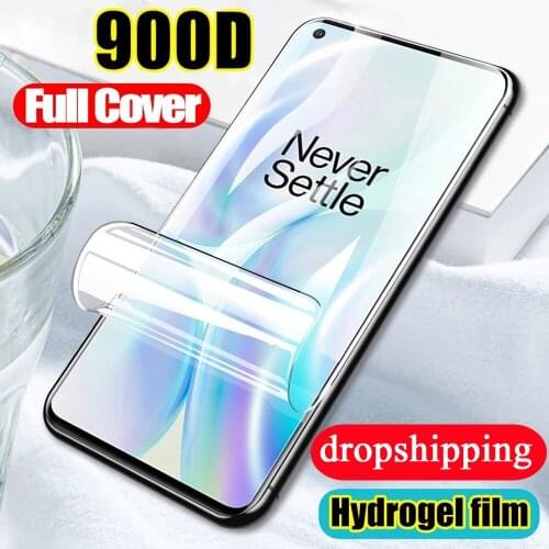Soft full cover for oneplus Nord N10 N100 8 8T plus 7 7T pro 6 6T Clover hydrogel film Not Glass protective screen protector