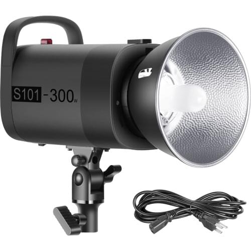 Neewer S101-300W Professional Studio Monolight Strobe Flash Light 300W 5600K with Modeling Lamp, Aluminium Alloy