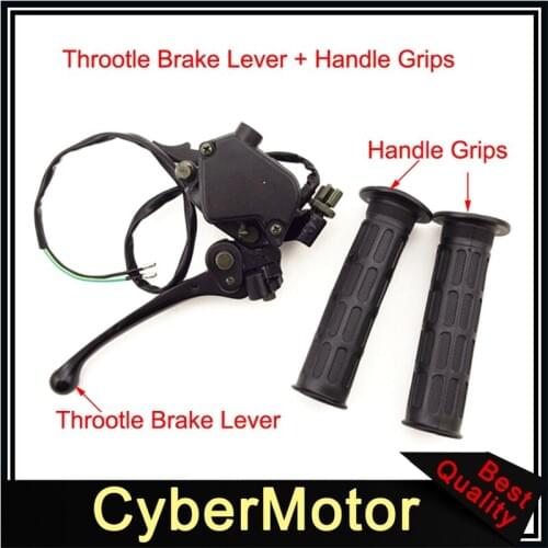 7/8'' 22mm Thumb Throttle Brake Lever Handle Grips Accelerator Assembly For Chinese 125cc 150cc 200cc 250cc ATV Quad 4 Wheeler