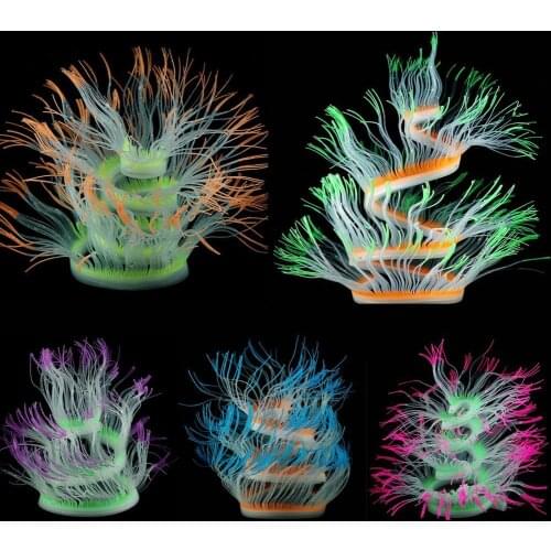 Fish Tank Landscape Soft Colorful Artificial Aquarium Plant Decor Simulation Creative Novelty Decorations Color Accessories