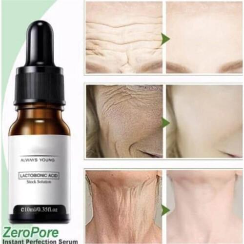 Instant Perfection Serum Lactobionic Acid Face Solution Serum Minimize Pores Remover Wrinkle Lift Firming Essence