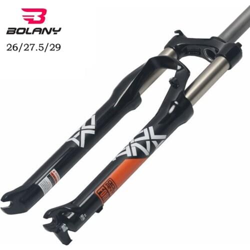 Bolany Bicycle Fork Mountain Bike Forks 26/27.5 Inch Suspension Mechanical Fork Aluminum Alloy MTB Fork 29 In Bicycle Forks New
