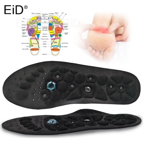 High quality EVA Magnetic Therapy Massage Insoles Foot Acupressure Shoe Pads Therapy Slimming Insoles for Weight Loss Unisex