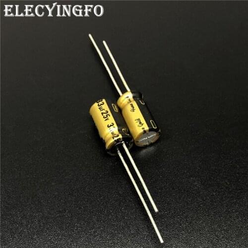 10Pcs/100Pcs 33uF 25V NICHICON FG Series (fine gold) 6.3X11mm 25V33uF High Grade HIFI Audio Capacitor