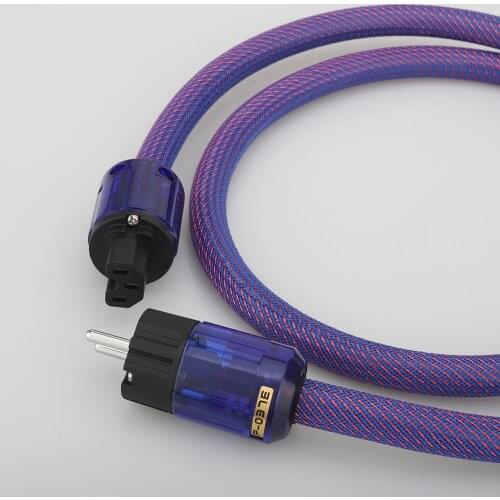 High Quality HI-End 6N Copper Audio Grade USA/Schuko Power Cable With P037 /P037E EU Power Plug Cable HIFI