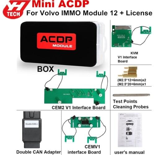 Yanhua Mini ACDP for Volvo IMMO Programming Module 12 Support Add Key & All Key Lost from 2009-2018