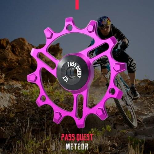 Mountain Bike Road Bicycle Rear Derailleur Chainring Wide Narrow Teeth Bearing Rear Shifter Guide Wheel 12T 14T 9/10/11/12 Speed