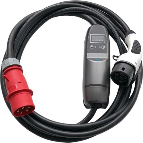 China wholesale electric vehicle charger manufacturers 22 kw ev quick charger with Red CEE