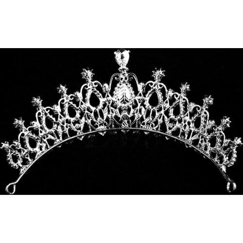 1pc Wedding Crown Hair Jewelry Bridal Crystal Rhinestones Accessories Tiaras Hair Crown Women Baroque Hair Wedding Jewelry V0Y0
