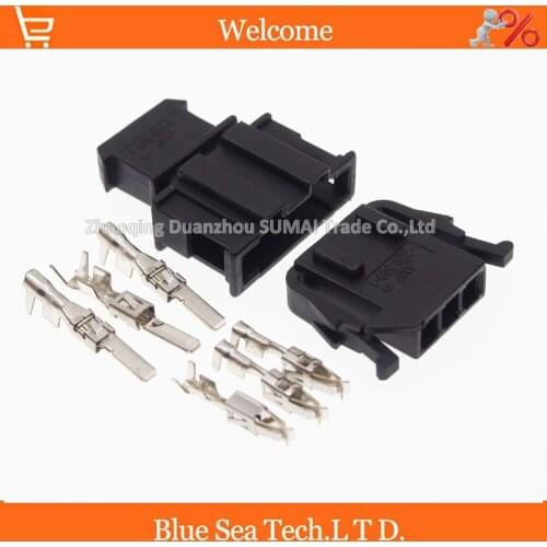 10 sets 3 Pin 3.5mm AMP 1-929 589-1/1-929 597-1 Auto oxygen sensor plug connector,Car electrical plug for VW,Audi etc
