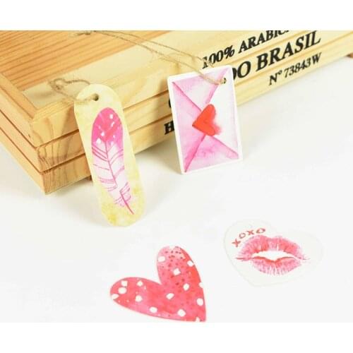 50PCS Paper Label Tags Kraft Paper Card Gift Label Tag DIY Hanging Tags Gift Wrapping Decor Gift Card Wedding Party Decoration
