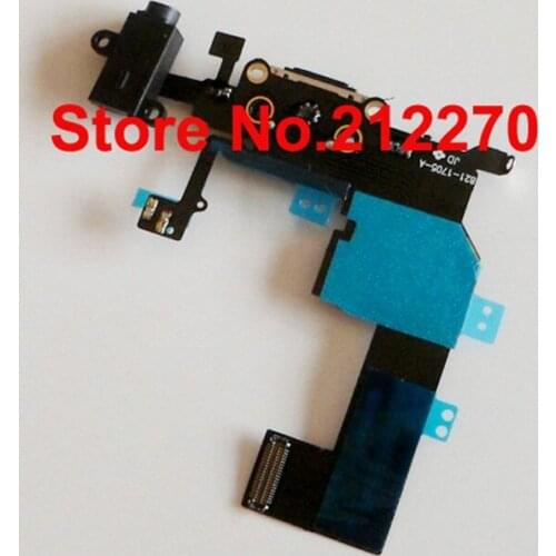 50pcs/lot YUYOND Original New Headphone Audio Charger Charging Data USB Dock Port Flex Cable For iPhone 5C Wholesale
