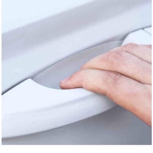 Lsrtw2017 PVC Car Transparent Door Bowl Film for Skoda Kodiaq Karoq Gt 2016 2017 2018 2019 2020 Cover Sticker Accessories