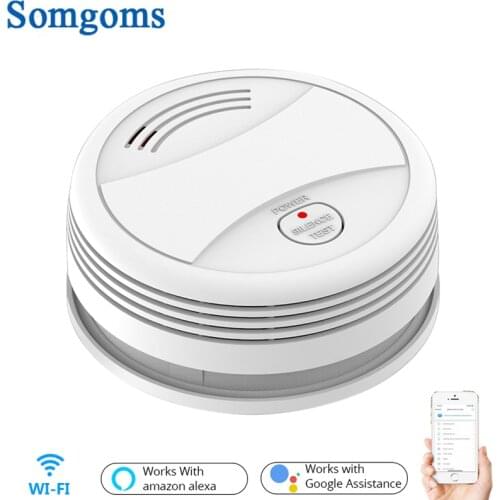 Wifi Smart Smoke Detector Remote Control Tuya Smart Life APP Smoke Sensor Wireless Alarm Detector Systems Security Rookmelder