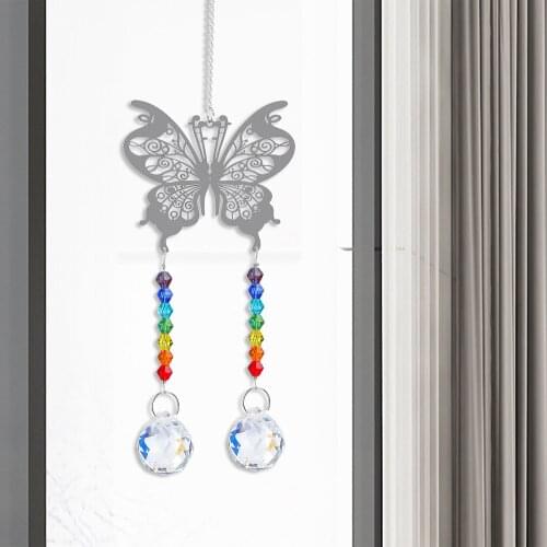 Crystal Beads Hanging Pendant Wedding Decorations Props Garden Window Pendant Party Decor Wedding Party Supplies