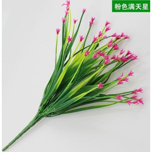 1 PC Simulation Artificial Gypsophila Living Room Wedding Home Decor plastic flowers Greening indoor setting wall accessories