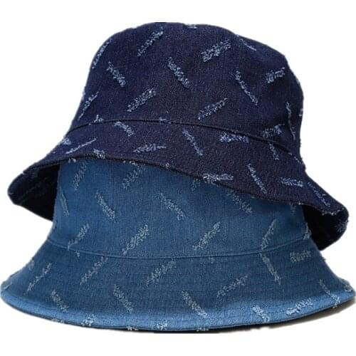 LDSLYJR cowboy solid Bucket Hat Fisherman Hat outdoor travel Sun Cap Hats for men and Women 284