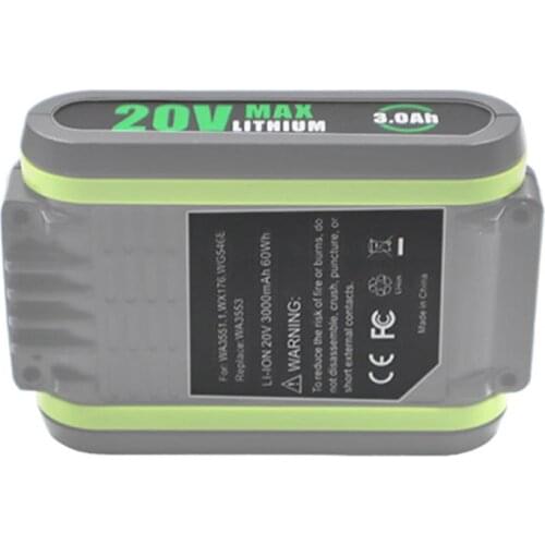 Perfect Style 10pcs/set WA3551.1 20V 3.0Ah Lithium Battery Label DIY Battery Sticks for Worx WA3551 WA3572 Battery Accessories