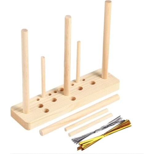 Multipurpose Bow Maker for Ribbon Wooden Tool for DIY Crafts Valentines Day