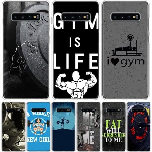 Bodybuilding Gym Fitness Phone Case for Samsung Galaxy A51 A71 A50 A70 A40 A30 A20E A10 A01 A21 A41 M30S A6 A7 A8 A9 Plus + Cove