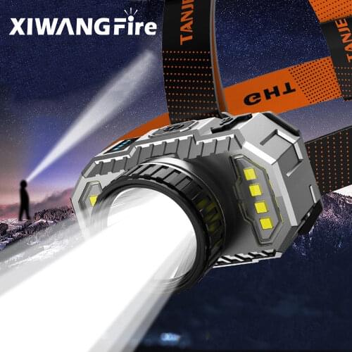 T20 LED Headlamp Strong Light Super Bright Head-Mounted Flashlight Outdoor Household Rechargeable Night Fishing Headlight