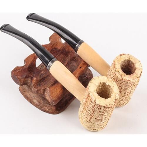 The New ORIGINAL Natural Corn Cob Smoking Pipe Portable Detachable filter Pipe Cigarette Holder Tobacco Accessories