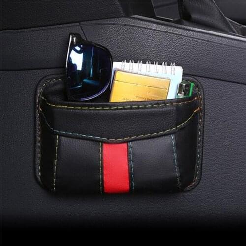 New Arrival 1PC Car Storage Bag Pocket Cage Car Seat Door Crack Debris Hanging Mobile Phone Shelf Storage Box