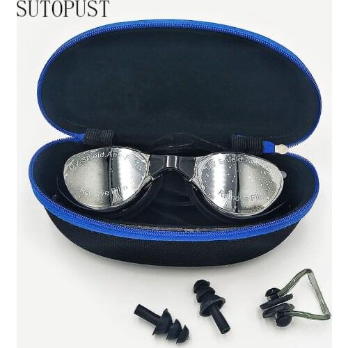 New Adjustable Diving Swimming Glasses Waterproof Anti Fog UV Protection Adults Professional Colored Lenses Eyewear Swim Goggles