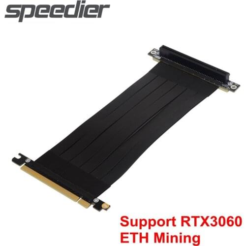 PCI-E Riser Cable PCI Express 16x RTX3060 PCIe x16 Extender Right Angled Mining Cable For ETH Multi-Cards Motherboard BTC Miner