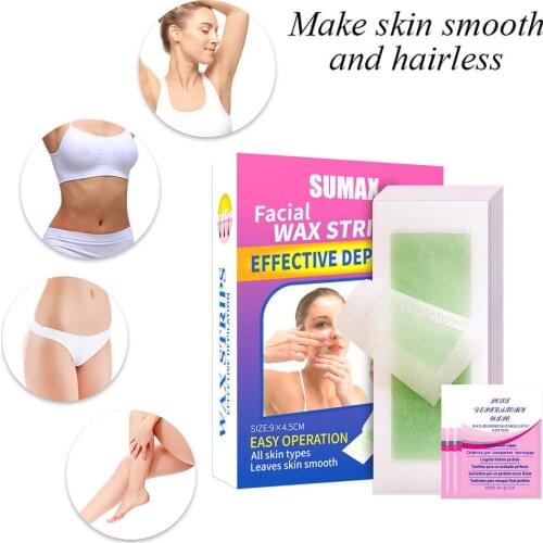 Professional Hair Removal Tool Facial Wax Strips Hair Removal Waxing Wipe Sticker Beauty Tools For Face/Legs/Bikini/Arm/Neck