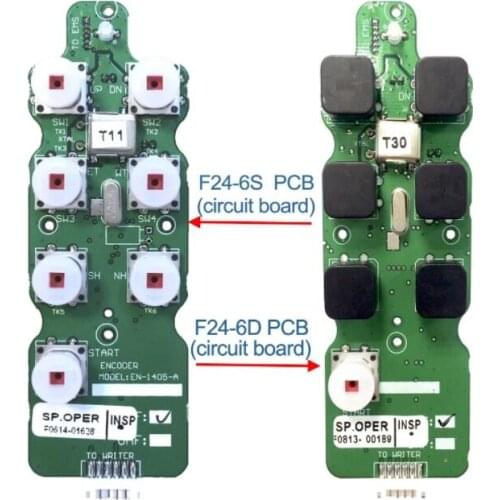 UTING Telecontrol F24-6S F24-6D Transmitter Emitter PCB Circuit Board of Industrial 6 keys Wireless Crane Remote Control