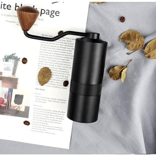 Manual Coffee Grinder Portable Hand Mini Stainless Steel Grinder Grind Machine Mill With Double Bearing Positioning