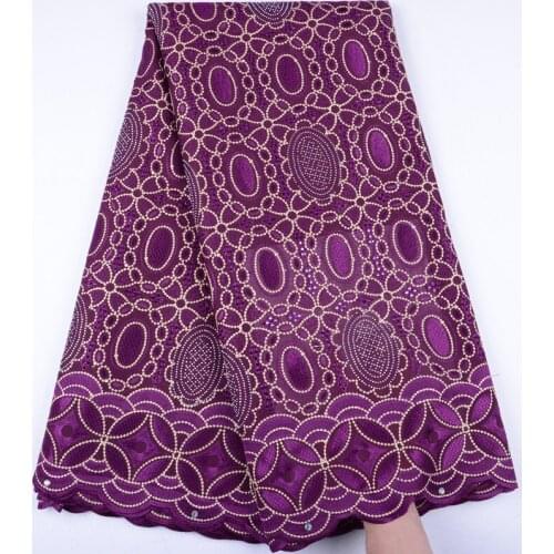 2019 Latest Nigeria Swiss Laces High Quality Swiss Voile Laces Switzerland Cotton African Dry Lace Fabric For Man Women 1510