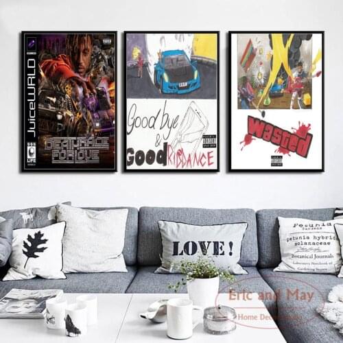Juice Wrld Death Race For Love Music Posters And Prints Canvas Painting Wall Pictures For Living Room Pop Decoration Home Decor