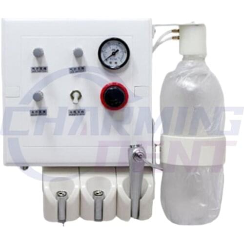 Dental Turbine Portable Air Turbine Control Panel Set Weak Suction Water Bottle with 3 syringe saliva ejector chair unit spare