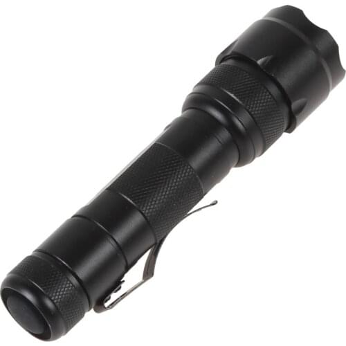 LED Flashlight Tourch 502B Mini LED Infrared Night Vision Red Light Flashlight 18650 3.7V Battery for Outdoor Camping Hiking