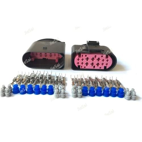 14 Pin 1J0973737 1J0973837 1.5mm 3.5mm Female And Male Waterproof Auto Connector Use For Aodi BMW VW Automobile