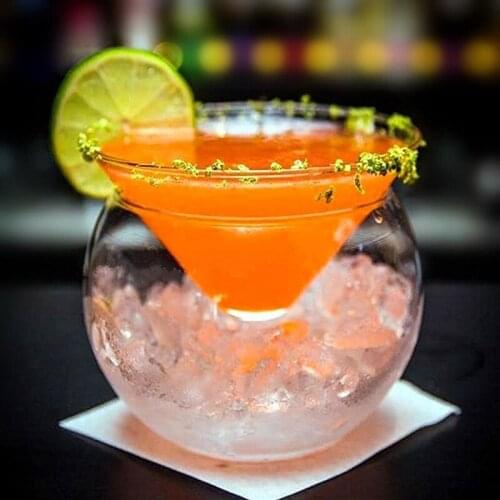 US Highly Innovative Party Iced Cone Martini Glass Ball Holder Set Bar Molecular Cocktail Cup Special Drinks Smoothies Bowl Mug