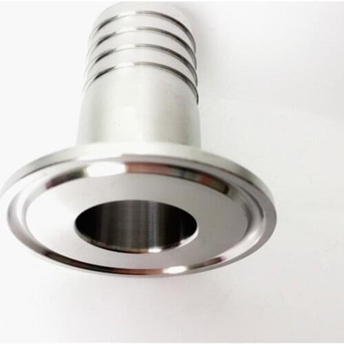 38mm 1.5" Hose Barb x 2" Tri Clamp SUS 304 Stainless Steel Sanitary Tri-Clamp Hosetail Coupler Fitting Home Brew