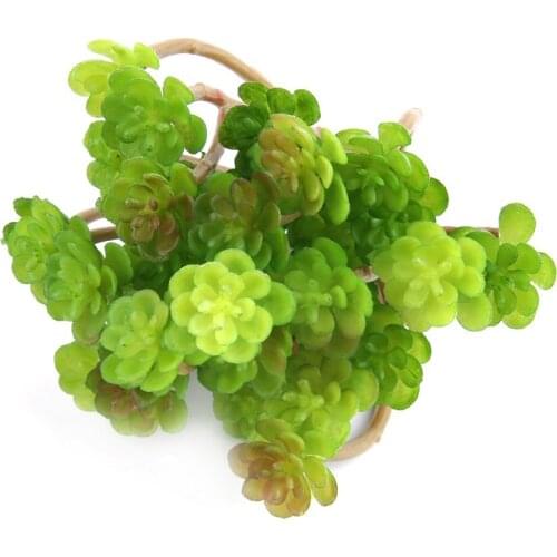 Green Plastic Artificial Faux Mini Succulent Plant Home Wedding Party Decoration Artificielles Ornements Vert Artificielle