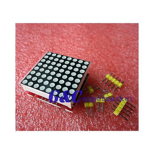 1pcs Red MAX7219 dot matrix module microcontroller module diy electronics