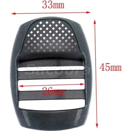 10pcs/pack Pack 1"(26mm) Webbing Plastic Ladder Lock Slider Buckle for Backpack Straps