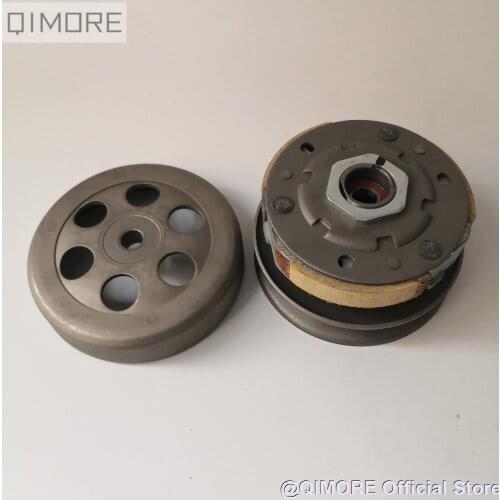 3-shoe Rear Clutch Pulley (16 Spline Bell) for Scooter JOG90 Vento ZIP TNG LS49 Keeway Hurricane F-act Matrix 50 / Stels SKIF