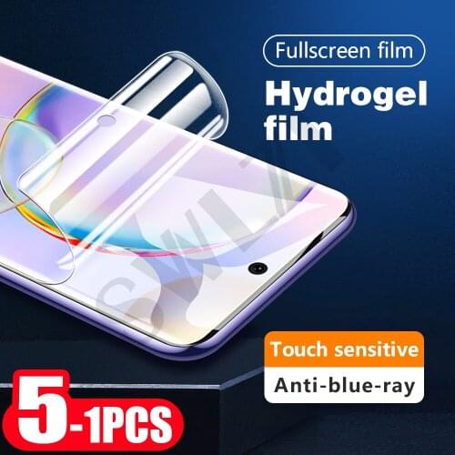 5-1Pcs soft full cover for Honor 30 Youth 30s 30i 20s 20i view 20 pro plus V40 lite phone screen protector hydrogel film