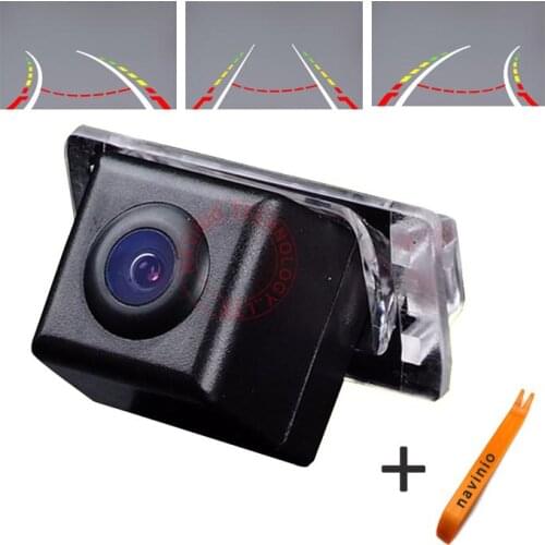 CCD car track camera reversing trajectory For Toyota camry 2008 Car rear view parking for GPS DVBT radio free shipping NTSC