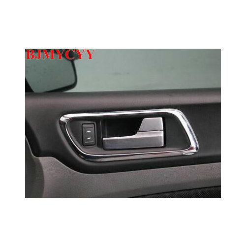 BJMYCYY 4PCS/SET Stainless steel decorating frame in car door for ford focus mk2 2.5 2009-2013