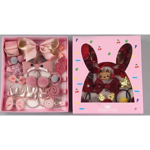 Hair Clip Baby Issuing 18pcs/set Girl Card Childrens Girls Klip Accessories Little Cute Rambut Headwear