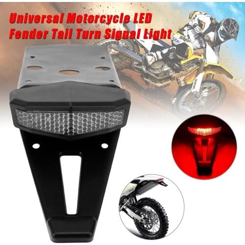For Bobber Enduro Dirt Bike Turn Signal Light Signal Lamp Motorcycle ATV LED Rear Tail Brake Stop Indicator Red/Amber