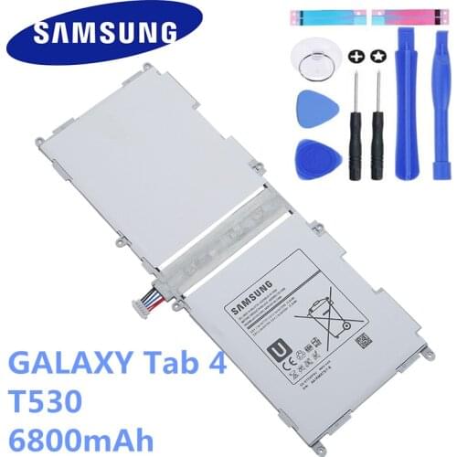 EB-BT530FBU EB-BT530FBC Original Samsung Tablet Battery For Galaxy Tab4 Tab 4 SM-T530 T533 T535 T531 T535 T537 Authentic 6800mAh